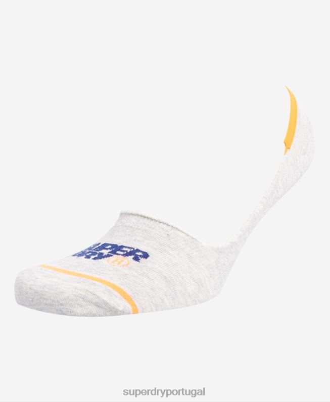 meias de treino não comparáveis homens cinza acessórios Superdry 2208H1855
