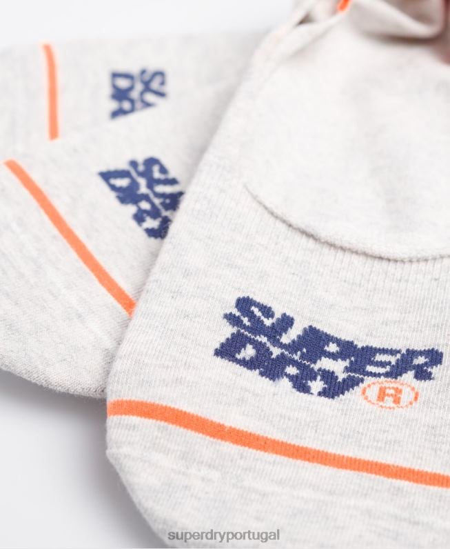 meias de treino não comparáveis homens cinza acessórios Superdry 2208H1855