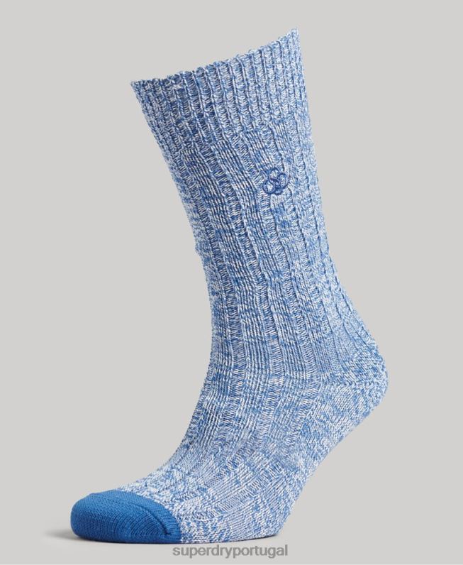 pacote de meias de algodão orgânico homens multi acessórios Superdry 2208H1766