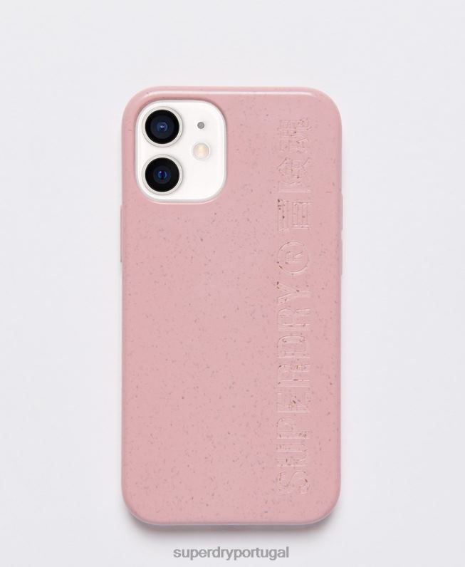 capinha para celular iphone 12 mini homens rosa acessórios Superdry 2208H6420