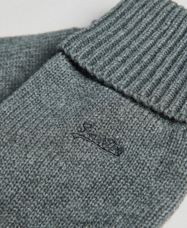 conjunto de acessórios com logotipo vintage homens cinza acessórios Superdry 2208H1648