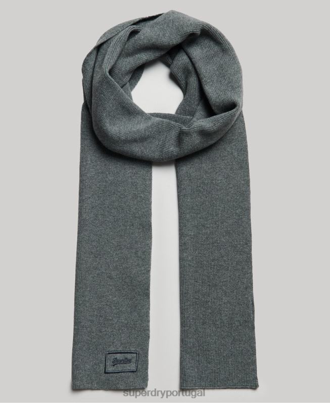 conjunto de acessórios com logotipo vintage homens cinza acessórios Superdry 2208H1648