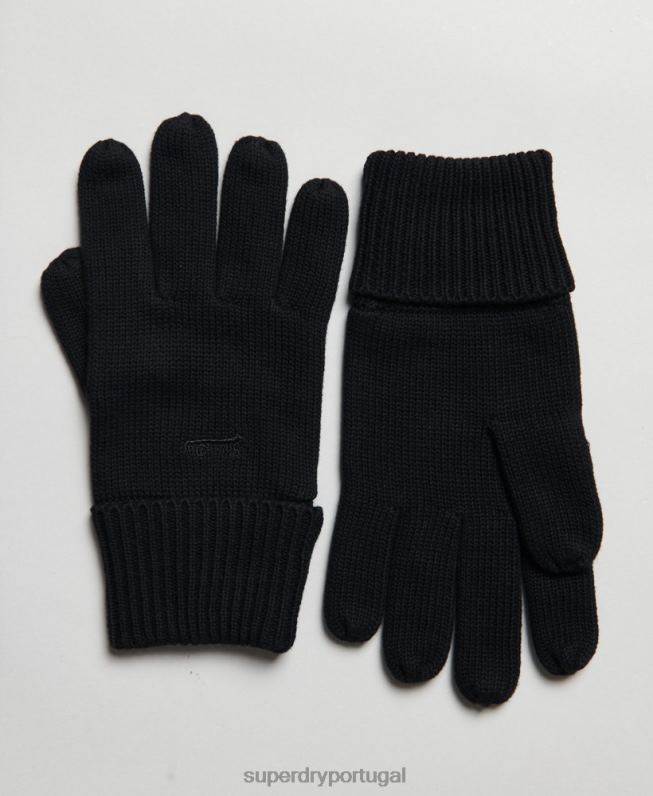 conjunto de acessórios com logotipo vintage homens preto acessórios Superdry 2208H1674