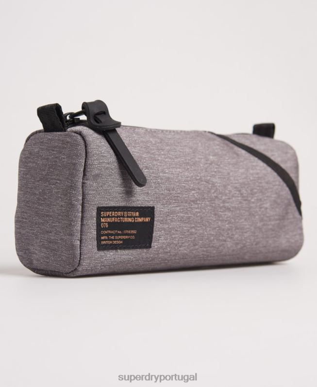 estojo de lápis detroit homens cinza acessórios Superdry 2208H6439