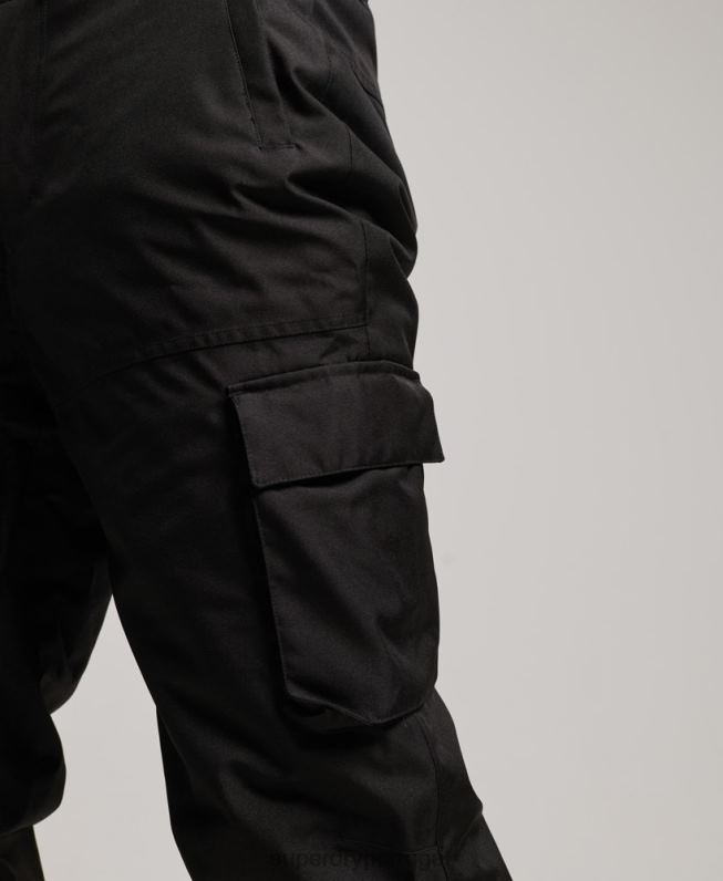 calças de resgate de esqui homens preto roupas Superdry 2208H1386