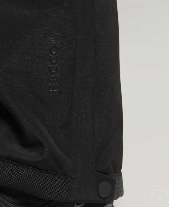 calças de resgate final de esqui homens preto roupas Superdry 2208H1372