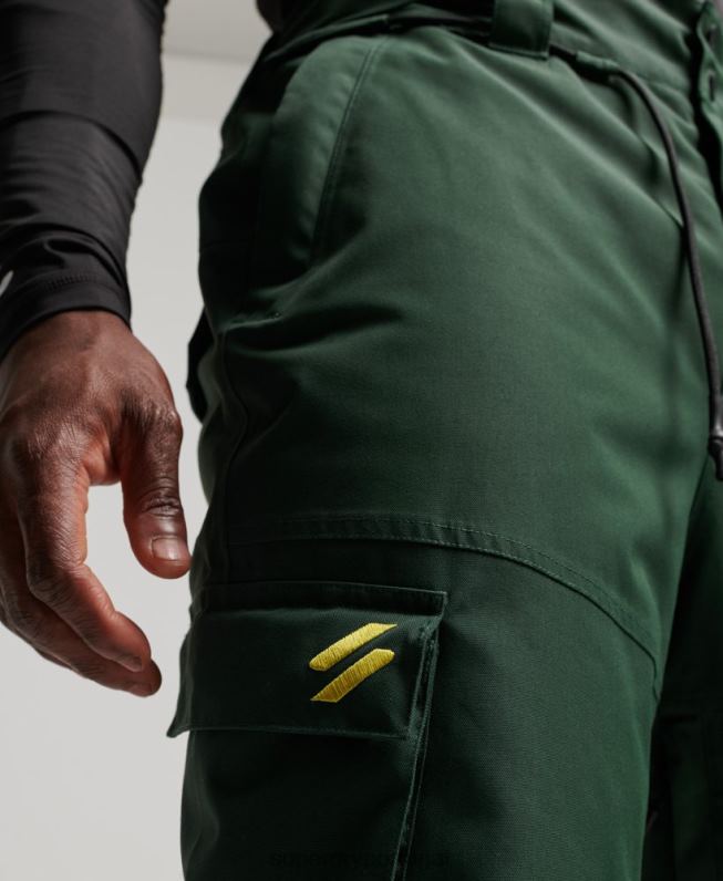 calças de resgate final de esqui homens verde roupas Superdry 2208H1380