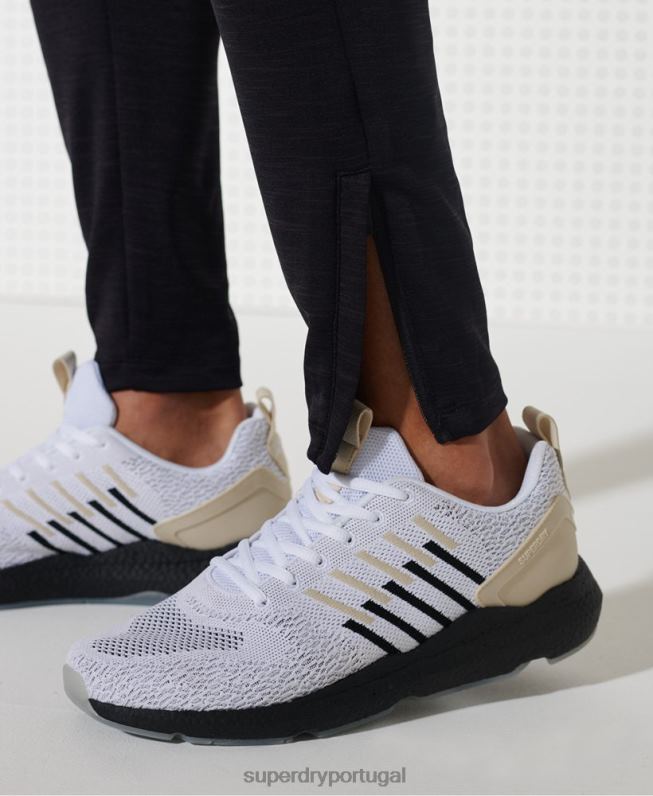 calças de treino homens preto roupas Superdry 2208H1440