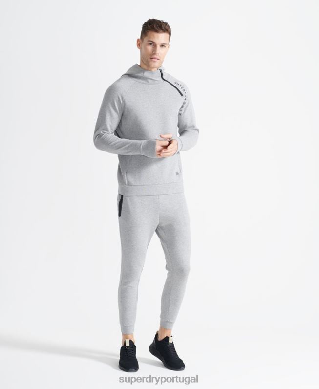 corredores de ginástica de treinamento homens cinza roupas Superdry 2208H5405
