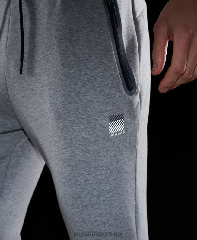 corredores de ginástica de treinamento homens cinza roupas Superdry 2208H5405