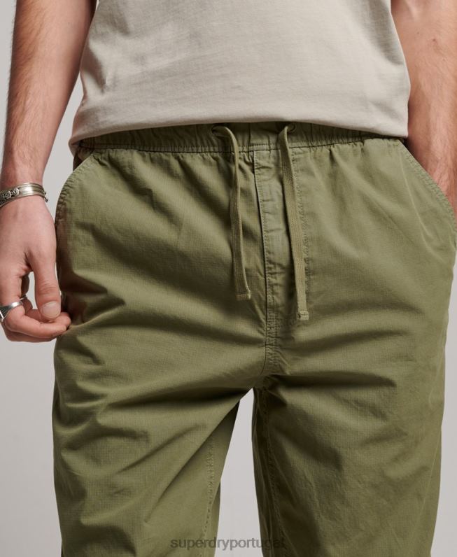 corredores de tecido homens caqui roupas Superdry 2208H8