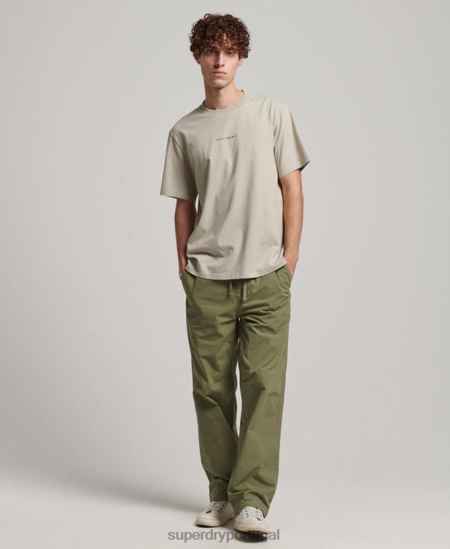 corredores de tecido homens caqui roupas Superdry 2208H8
