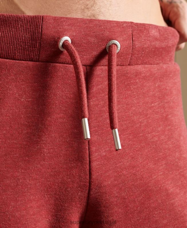 jogger vintage com logo bordado homens vermelho roupas Superdry 2208H6482