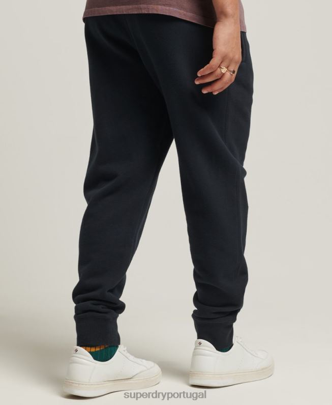 joggers apliques homens marinha roupas Superdry 2208H6405