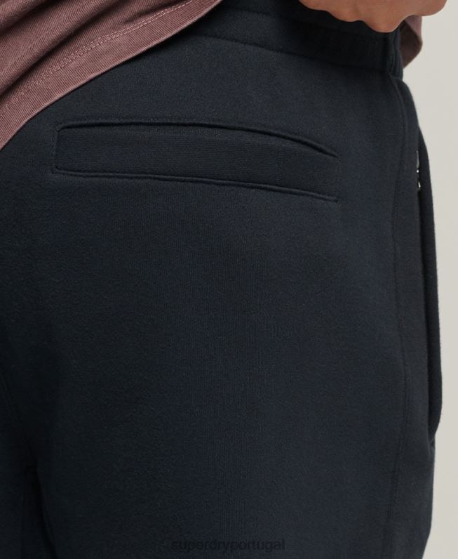joggers apliques homens marinha roupas Superdry 2208H6405