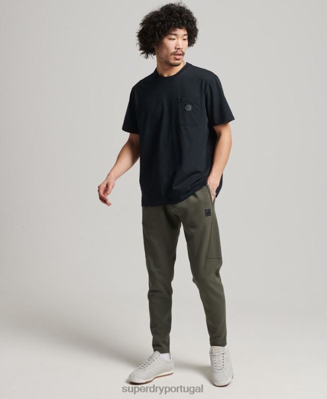 joggers cônicos tecnológicos homens caqui roupas Superdry 2208H6389