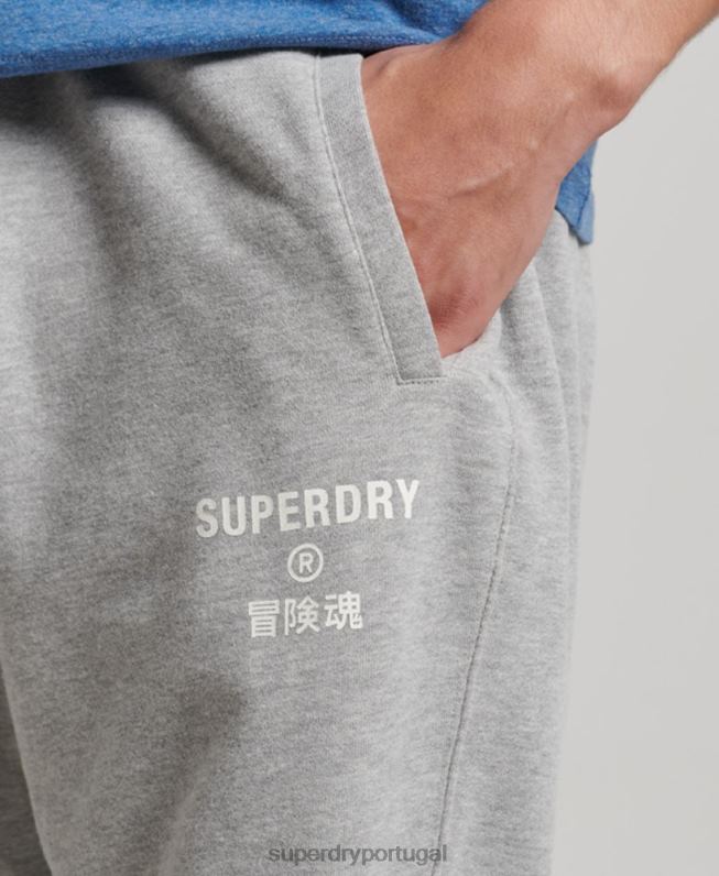joggers esportivos code core homens cinza roupas Superdry 2208H6361