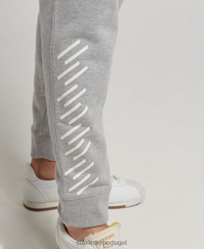 joggers esportivos code core homens cinza roupas Superdry 2208H6361