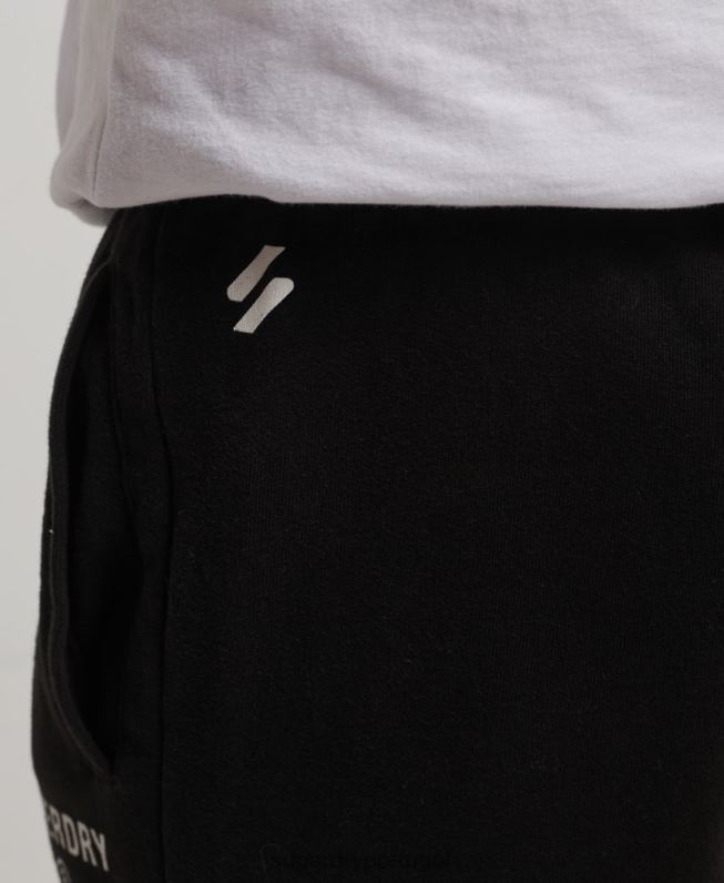 joggers esportivos code core homens preto roupas Superdry 2208H6377