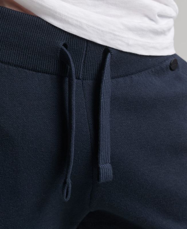 joggers essenciais da studios de algodão orgânico homens marinha roupas Superdry 2208H6395