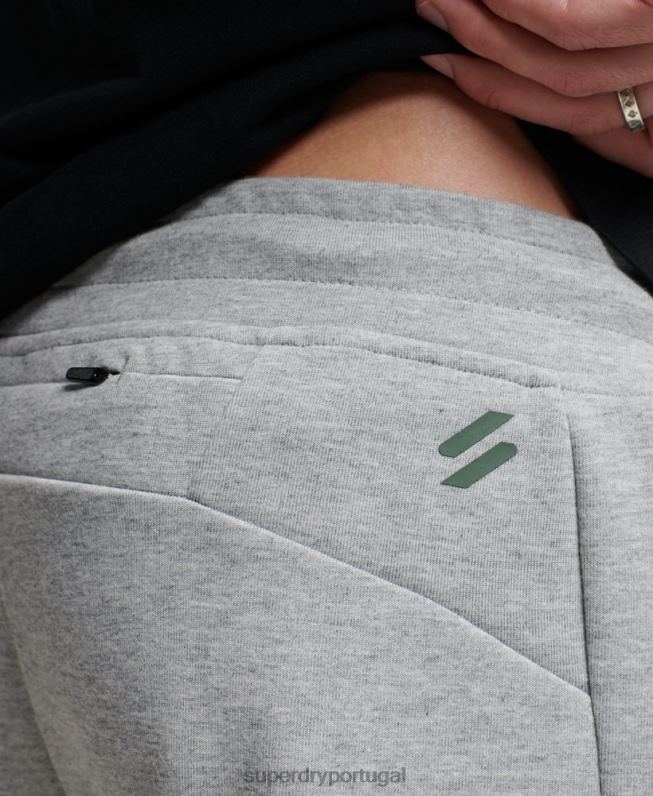 joggers gymtech homens cinza roupas Superdry 2208H1410
