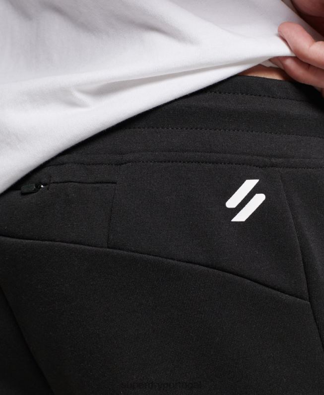 joggers gymtech homens preto roupas Superdry 2208H1415