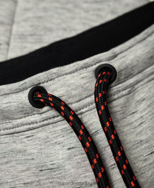 joggers slim stretch gym tech homens cinza roupas Superdry 2208H1442