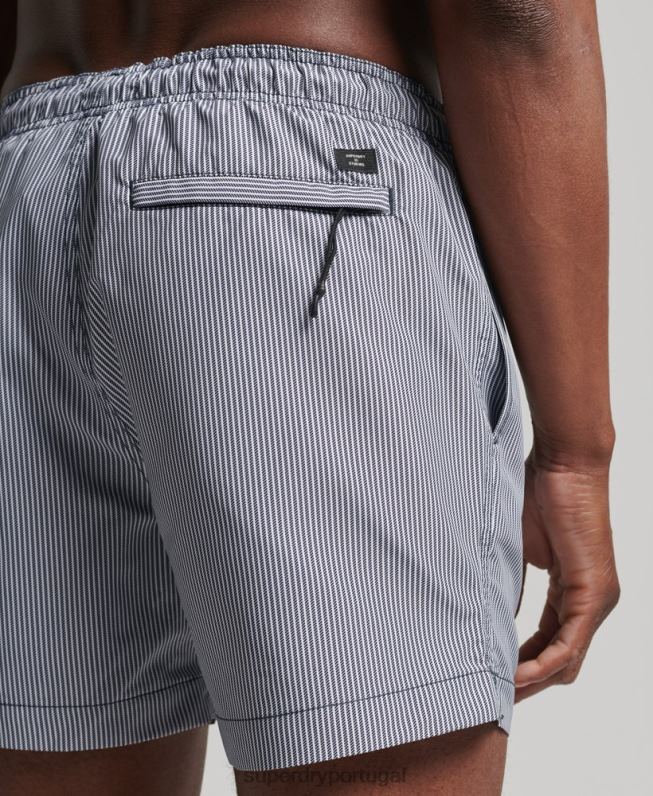 calções de banho reciclados studios homens marinha roupas Superdry 2208H445