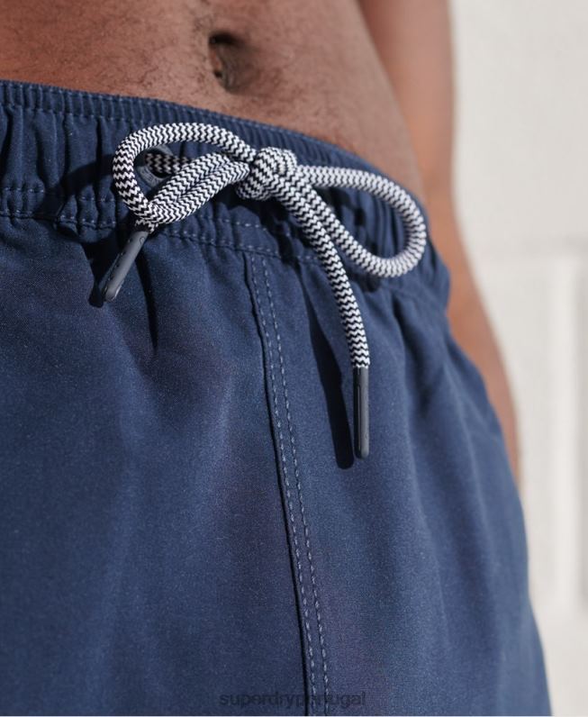 calções de banho tri series homens azul roupas Superdry 2208H432