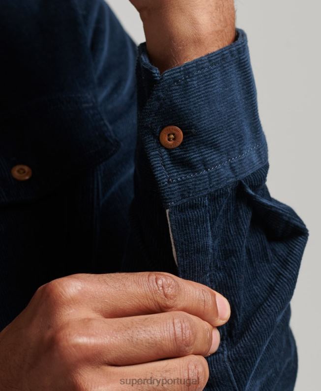 camisa de cordão de trilha homens marinha roupas Superdry 2208H229