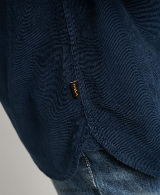 camisa de cordão de trilha homens marinha roupas Superdry 2208H229