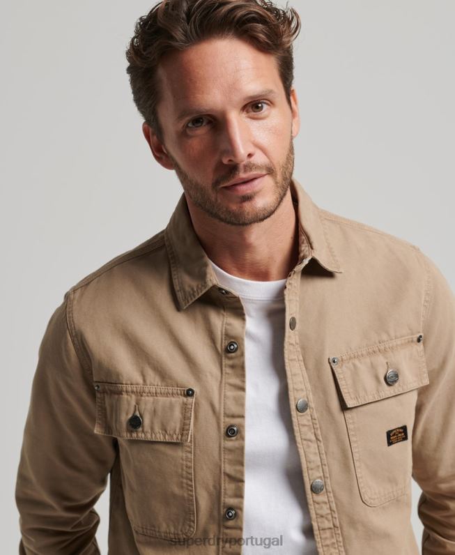 camiseta de lona homens bronzeado roupas Superdry 2208H140