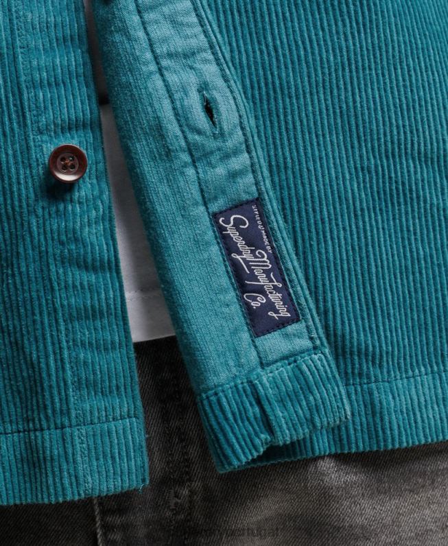 camisola de cordão vintage homens turquesa roupas Superdry 2208H201