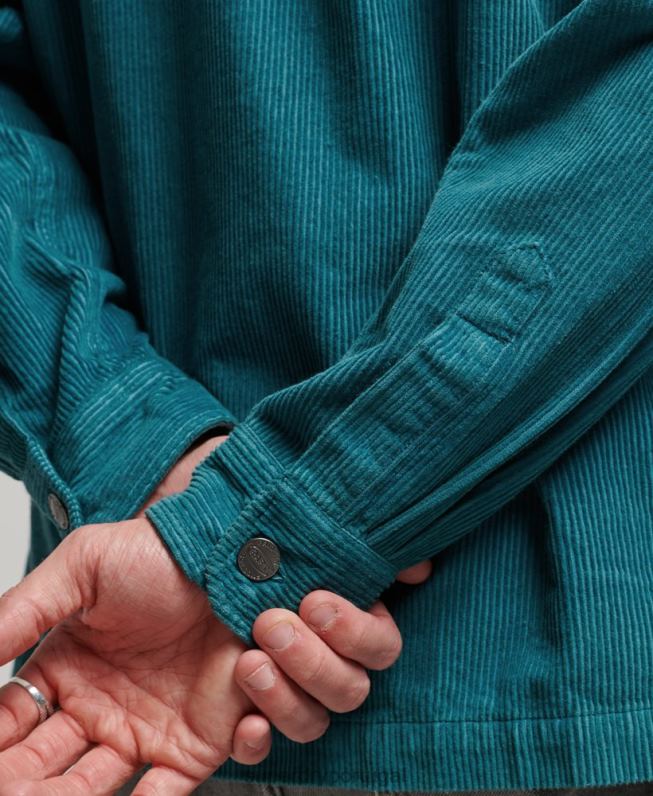 camisola de cordão vintage homens turquesa roupas Superdry 2208H201