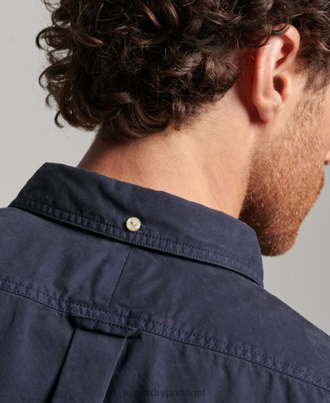 mercante loja - camisa de manga comprida homens marinha roupas Superdry 2208H148