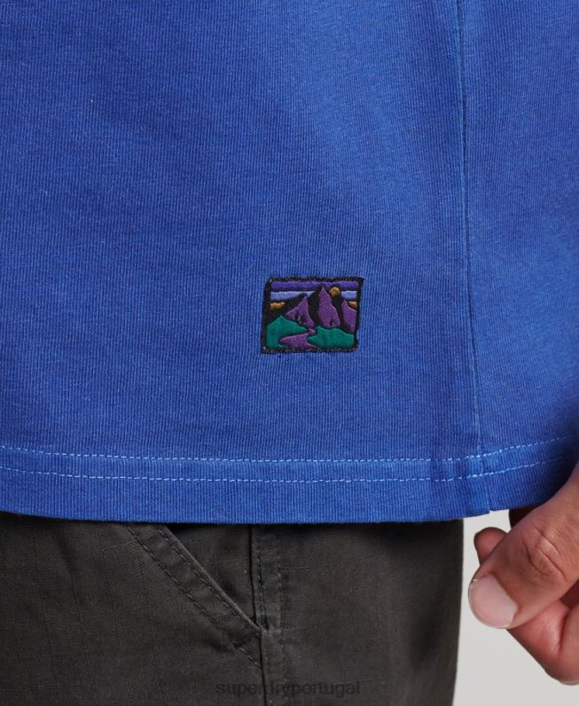 Blusa manga longa estilo anos 90 homens marinha roupas Superdry 2208H6404