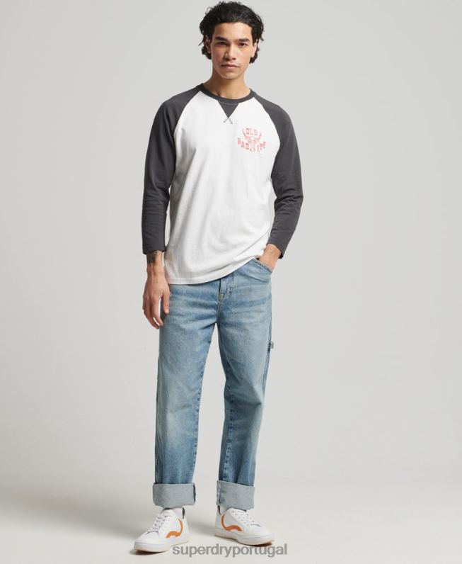 blusa surf ranchero vintage homens preto roupas Superdry 2208H1586