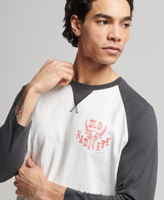 blusa surf ranchero vintage homens preto roupas Superdry 2208H1586