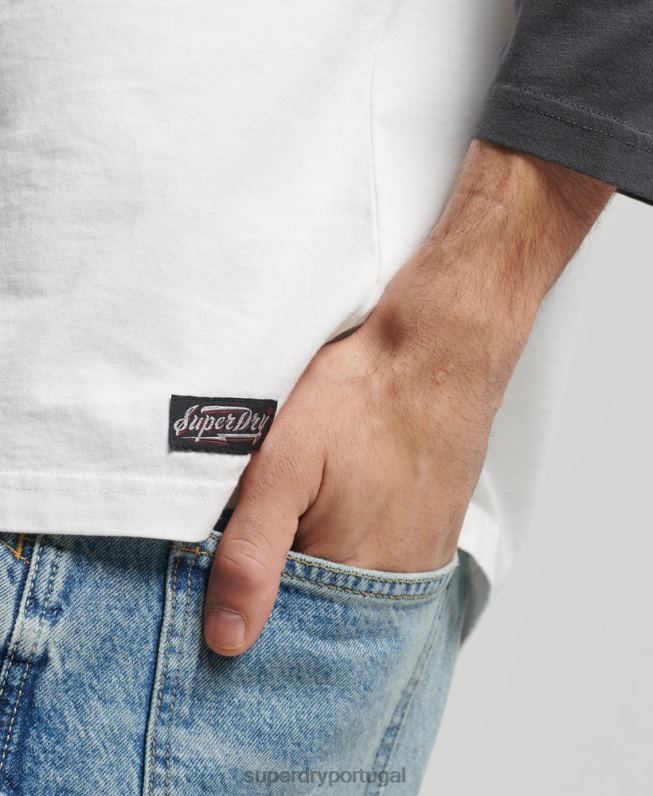 blusa surf ranchero vintage homens preto roupas Superdry 2208H1586