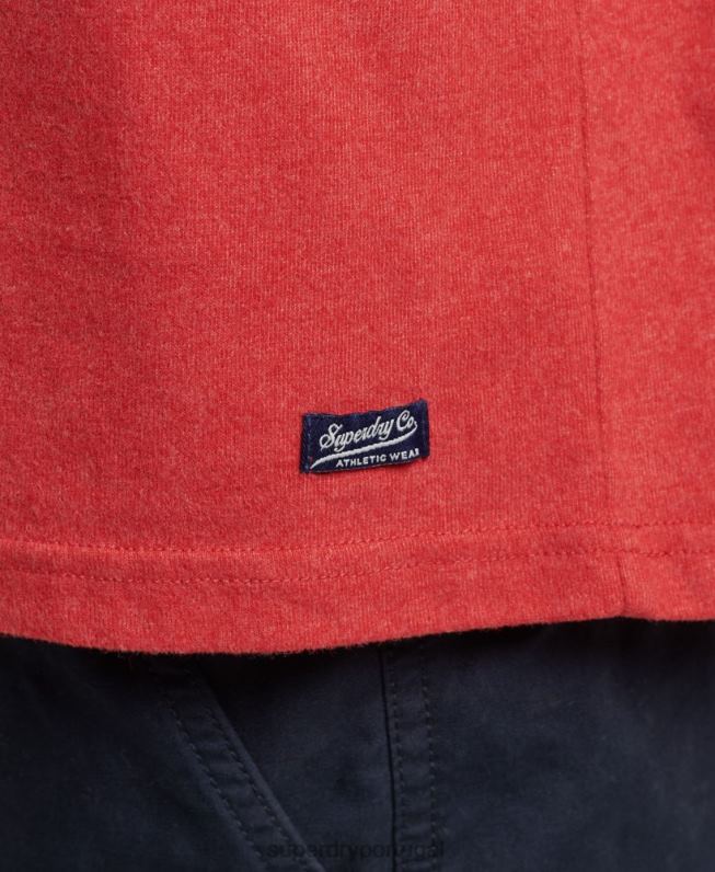 camiseta com roteiro da cidade atlética homens vermelho roupas Superdry 2208H4894