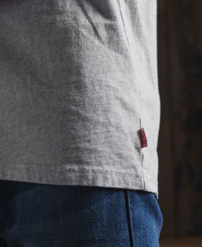 camiseta dry varsity edição limitada homens cinza roupas Superdry 2208H4979