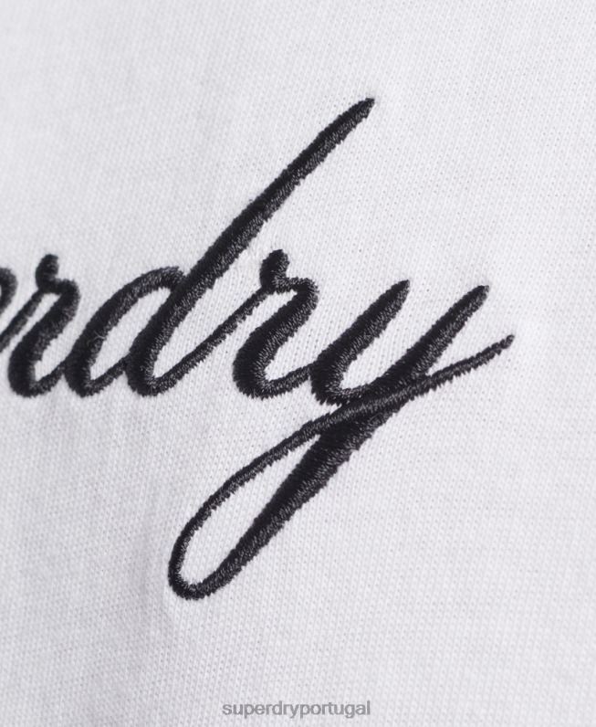camiseta herança homens branco roupas Superdry 2208H4822