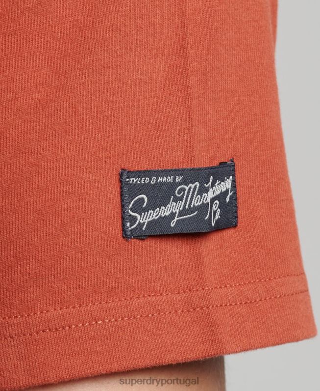 camiseta raglan com logo core homens marinha roupas Superdry 2208H4842