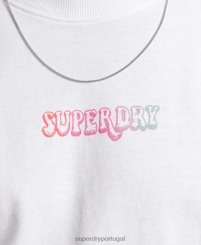 na floresta blusa de manga longa homens branco roupas Superdry 2208H1537