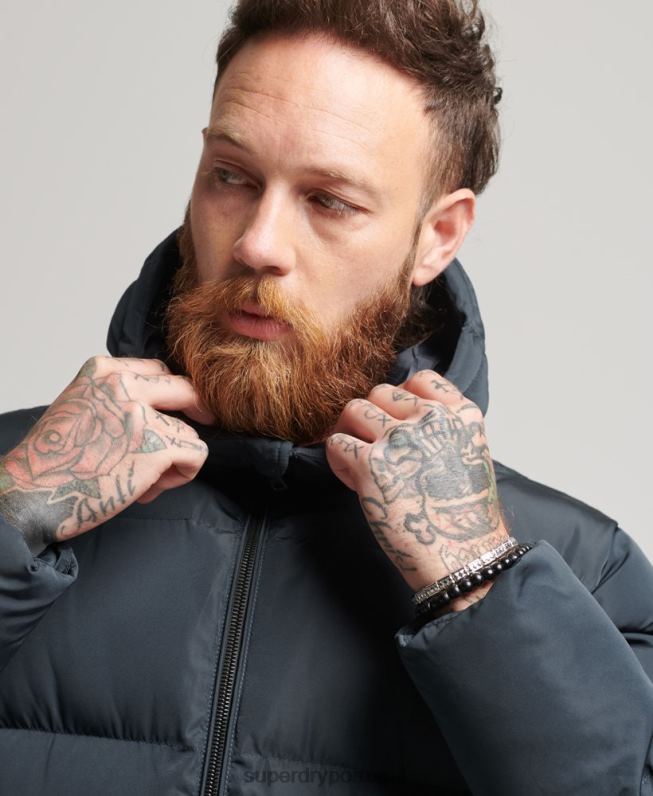 casaco curto homens marinha roupas Superdry 2208H988