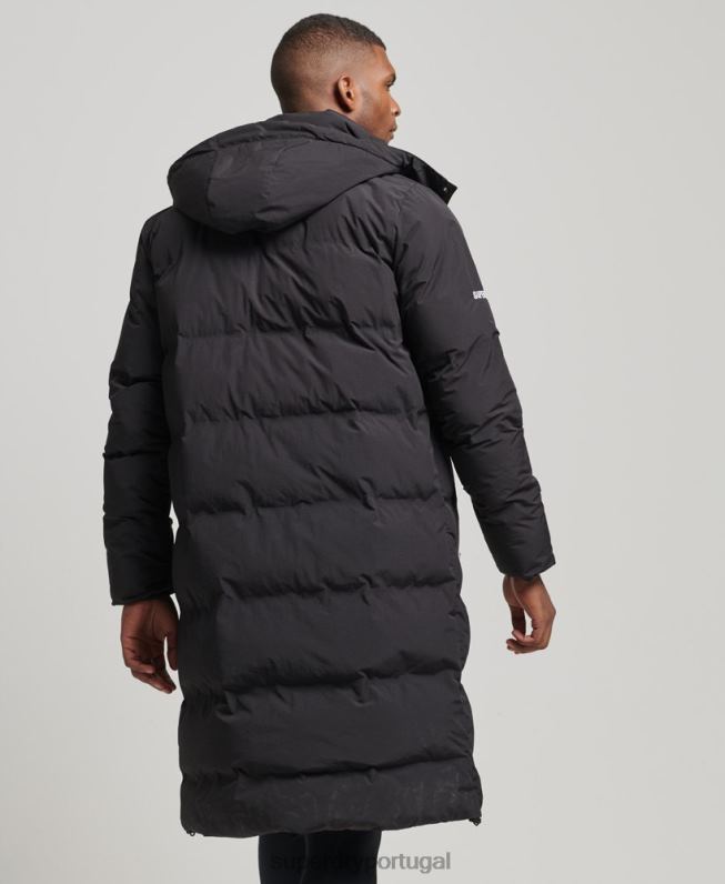 casaco de palangre homens preto roupas Superdry 2208H4489