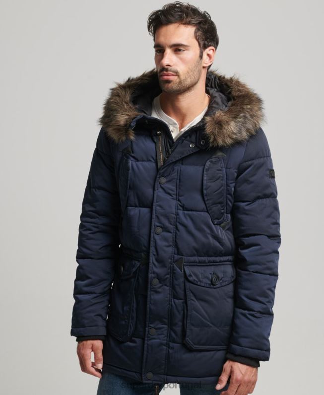 casaco parka chinook homens marinha roupas Superdry 2208H4514