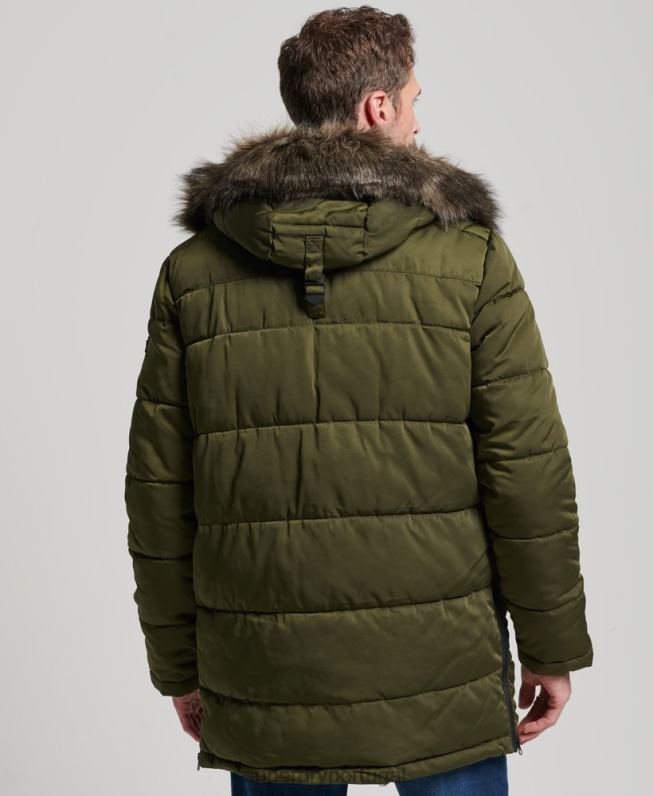 casaco parka chinook homens verde roupas Superdry 2208H4513