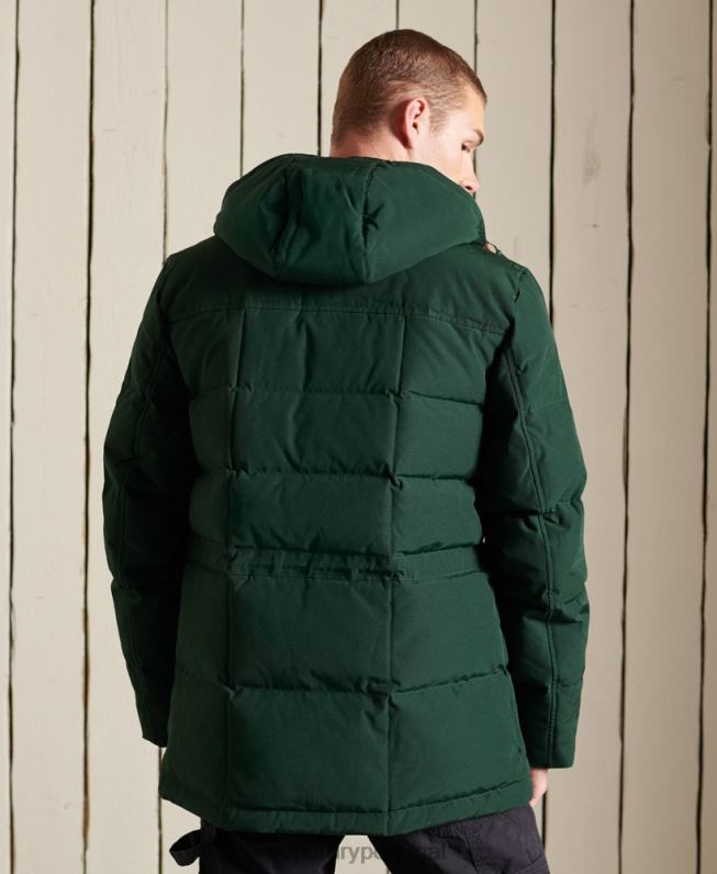 casaco parka de expedição de montanha homens verde roupas Superdry 2208H4485