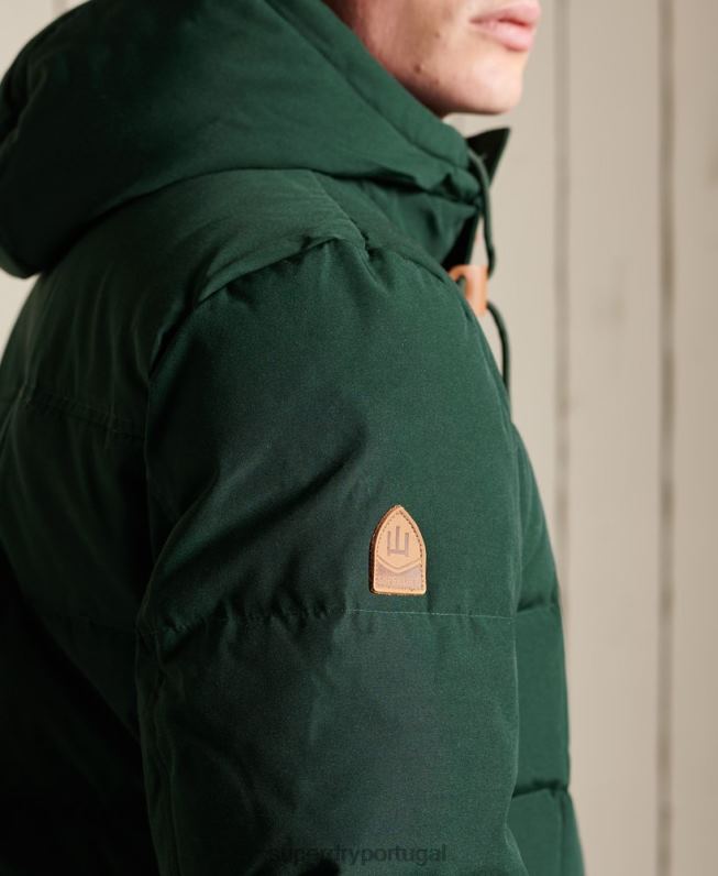 casaco parka de expedição de montanha homens verde roupas Superdry 2208H4485